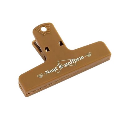 Office Colorful Plastic Storage Bill Clip, Designed with Long Magnetic Strip on the Back