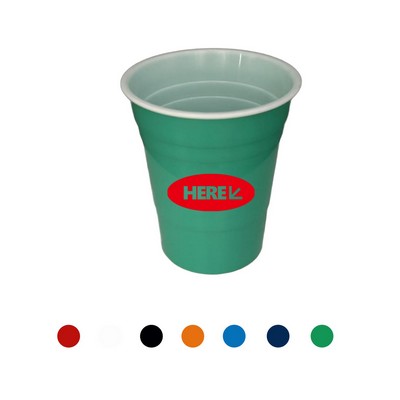 16 Oz. Disposable Party Plastic Cup with Embossed Design